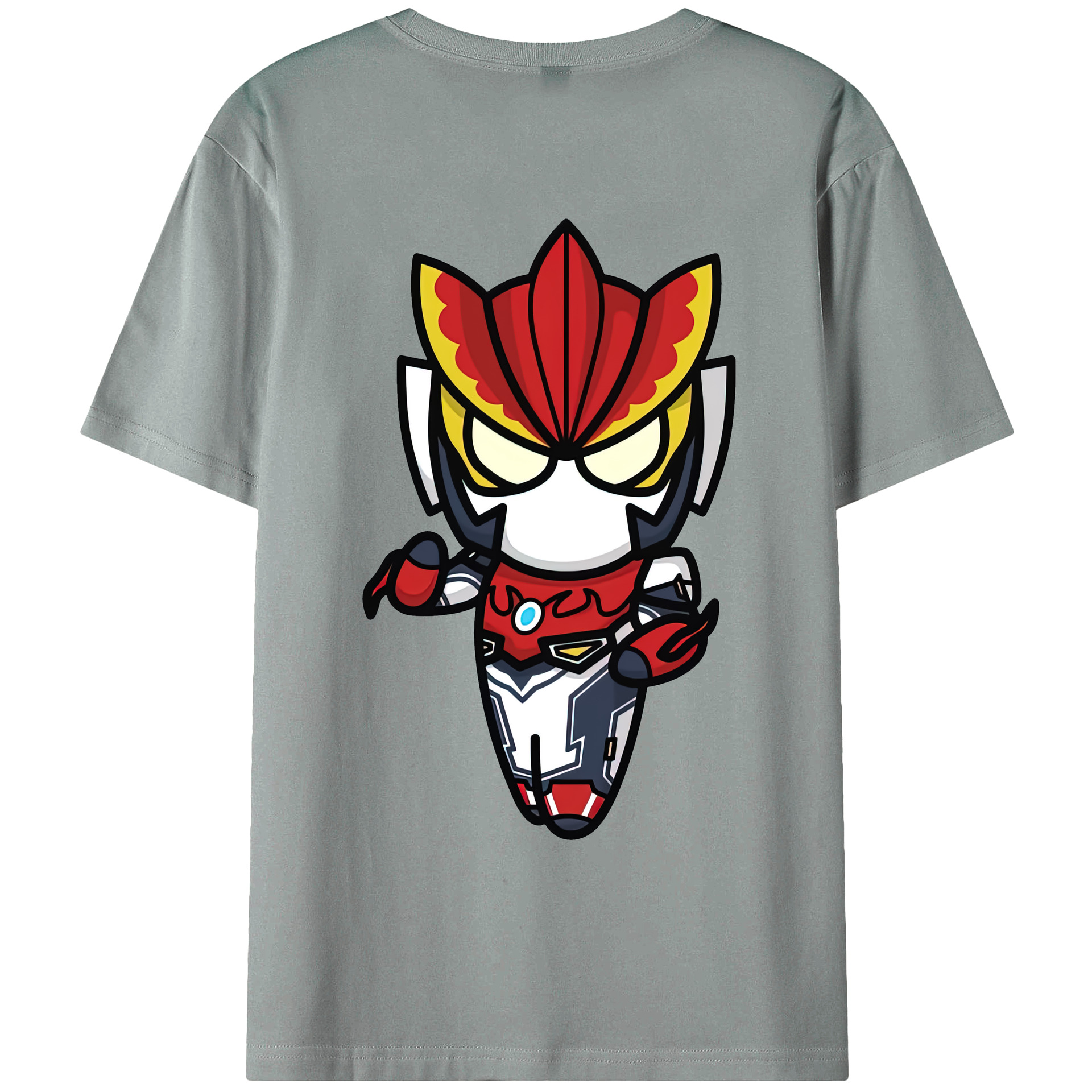 （画像用） ウルトラマン Ultraman 綿100％ メンズ半袖Tシャツ（バックプリント） 通気性